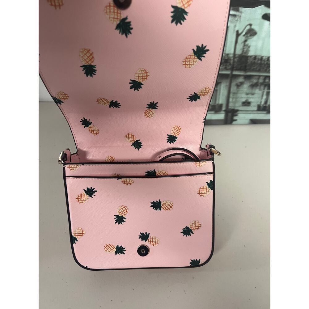 Kate Spade K7629 Staci Square Pineapple Crossbody Pink - Picture 6 of 8